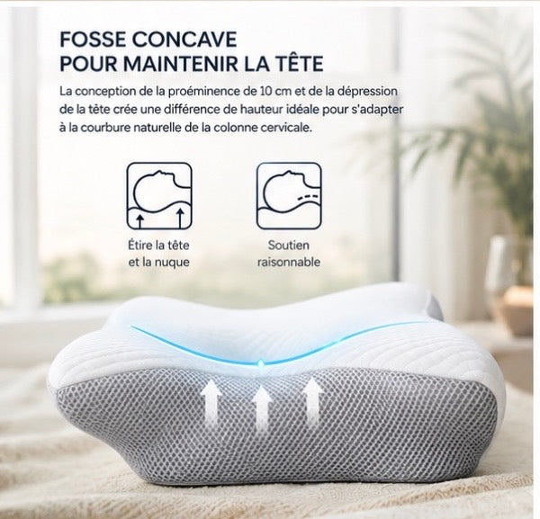 Oreiller Cervical Ergonomique – Le Choix Idéal pour un Sommeil Plus Confortable