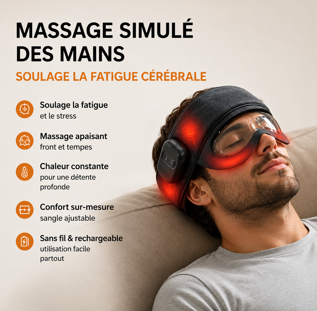 Masque de Massage pour les Yeux – Chaleur Apaisante & Relaxation